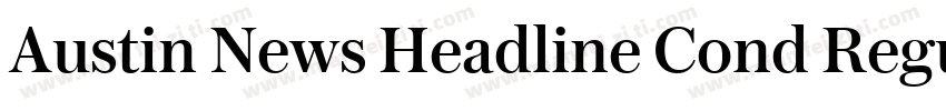 Austin News Headline Cond Regular字体转换
